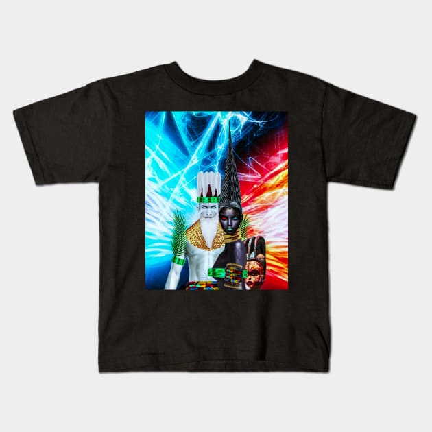 OGWUGWU NA UDO BY BY SIRIUS UGO ART Kids T-Shirt by uchenigbo